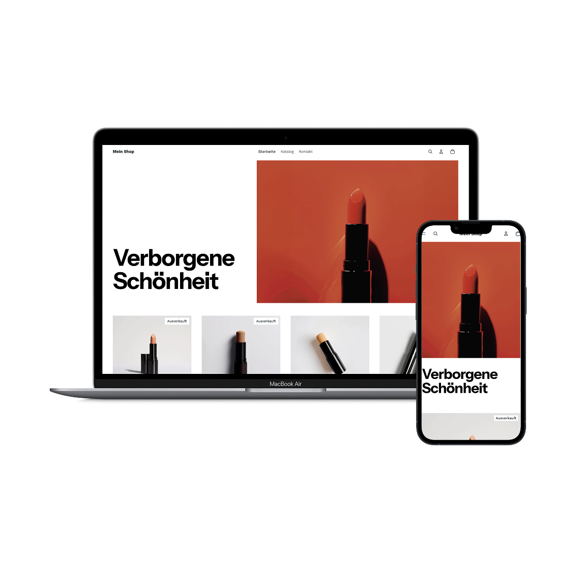 fertiger shopify shop beispiel – professioneller Onlineshop von ecombörse