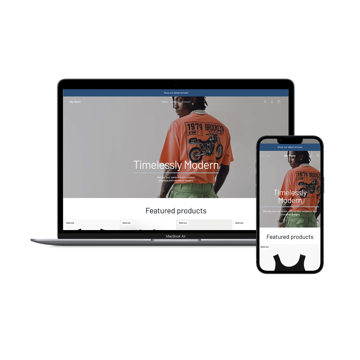 dropshipping shop beispiel – Layout